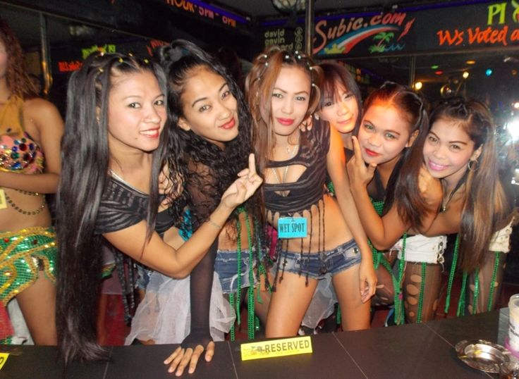 LIneup of Filipina bargirls in Angeles City